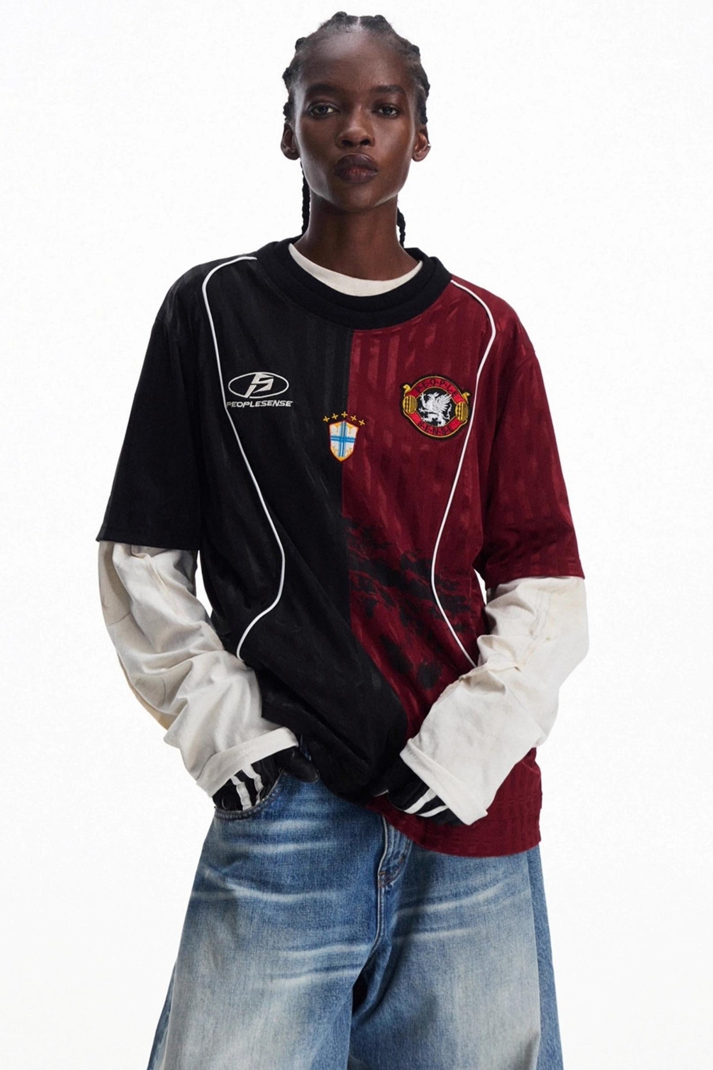 Men's Vintage Crew Neck Jersey Top