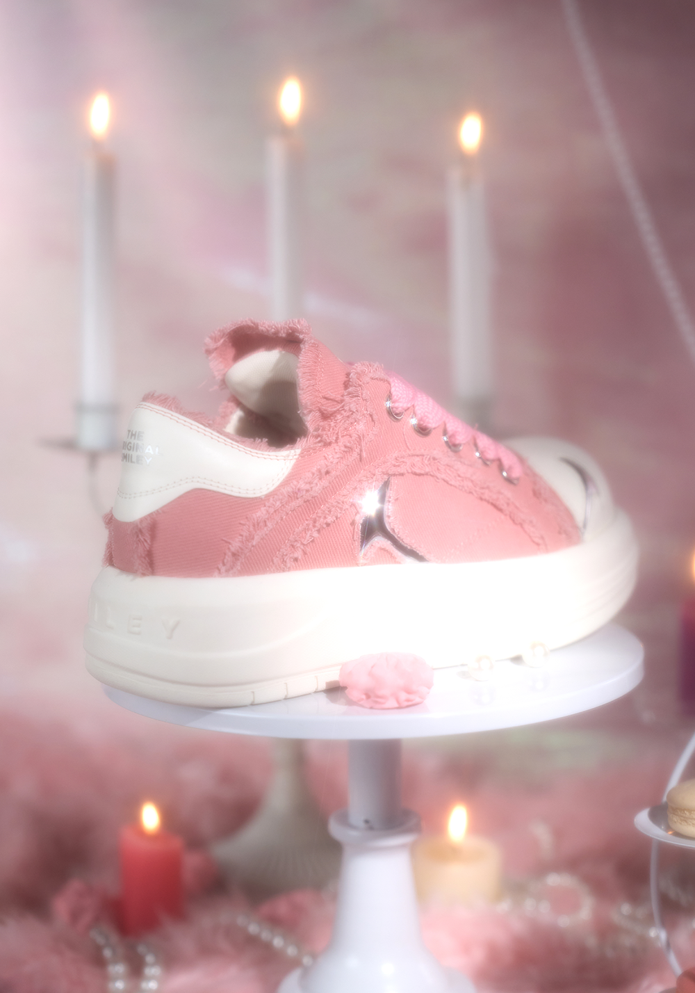 Pink Beluga Platform Skate Sneakers - Skipkicks