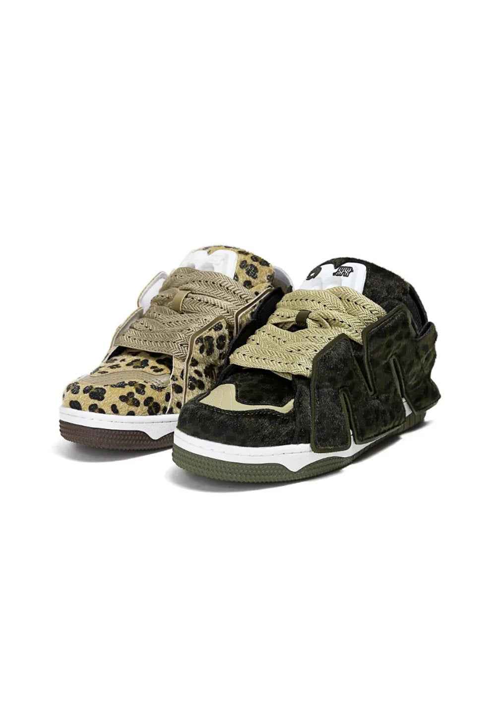 Leopard Low-Top Skate Sneakers