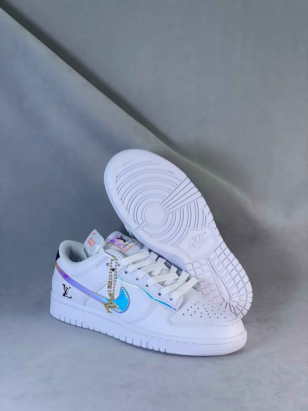 Custom LV x SB Dunk Low DD1391 102 SneakerNational