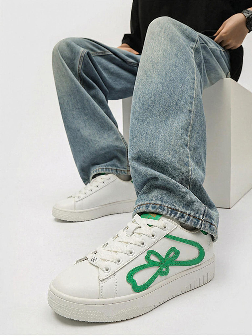Lucky Clover Chunky Platform Sneakers - Skipkicks