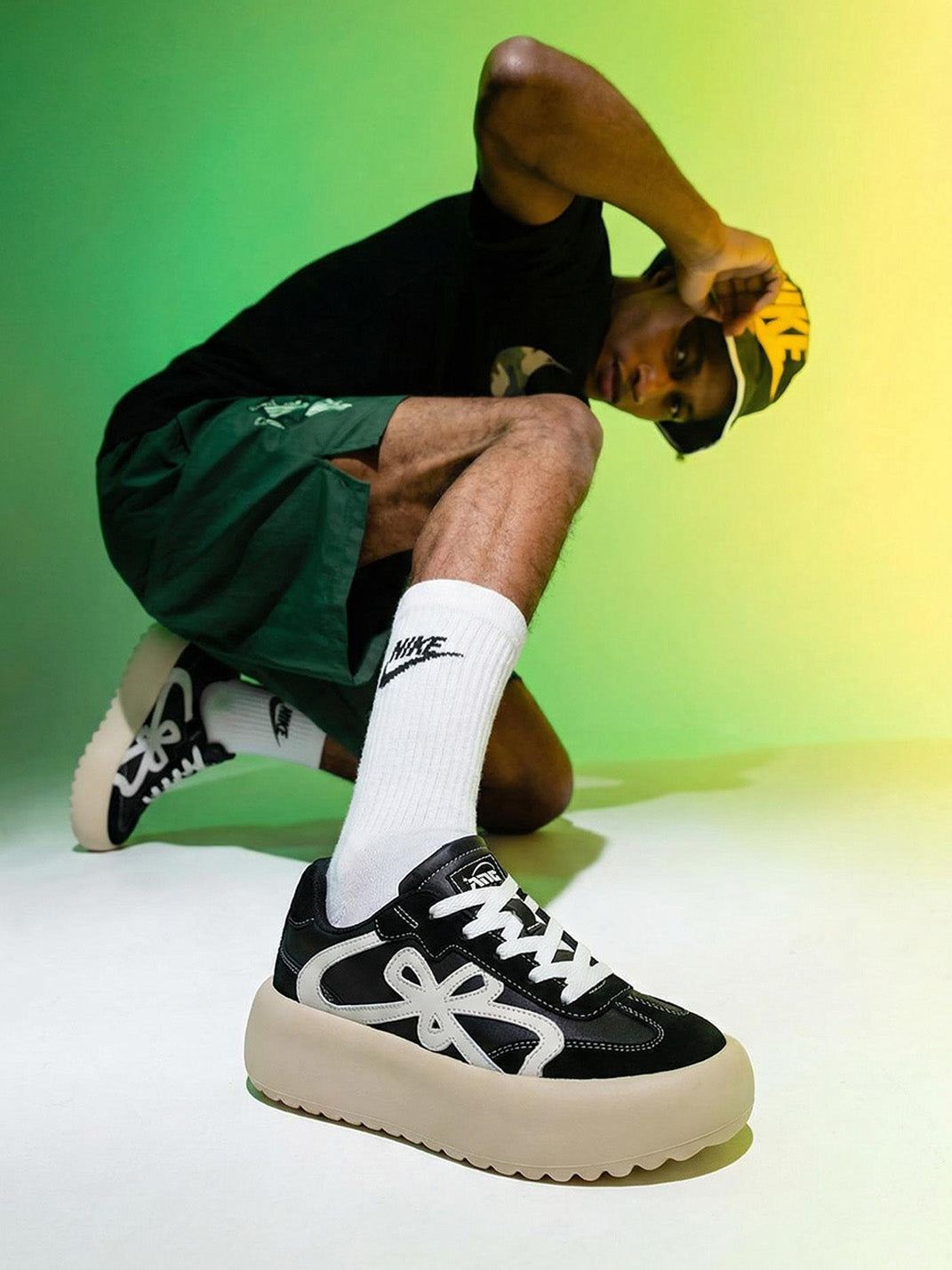 Lucky Four-Leaf Chunky Platform Sneakers - Skipkicks