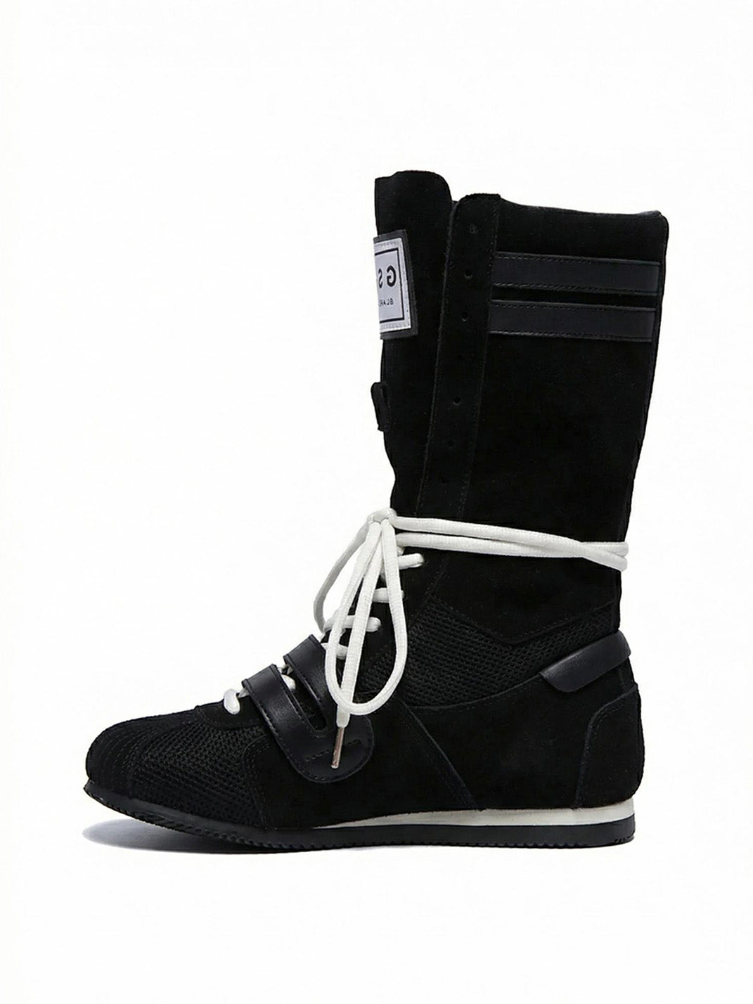 Black Knockout Pro2.0 Hybrid Velcro Boxing Trainer Boots - Skipkicks