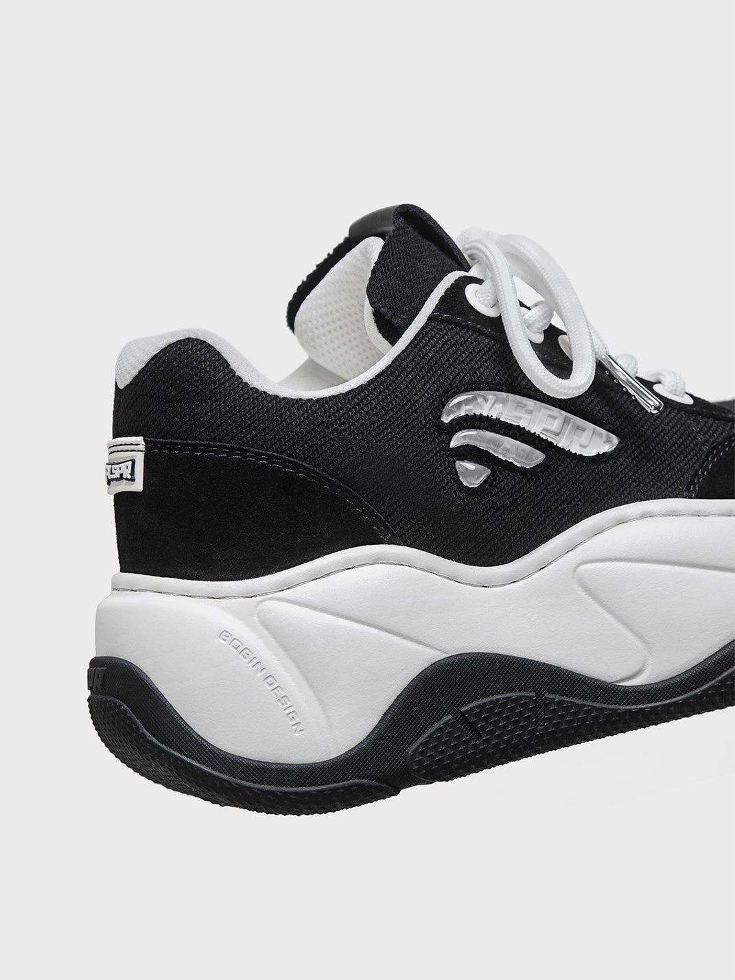 Black WiFi 2.0 Wave Canvas Platform Sneakers - Skipkicks
