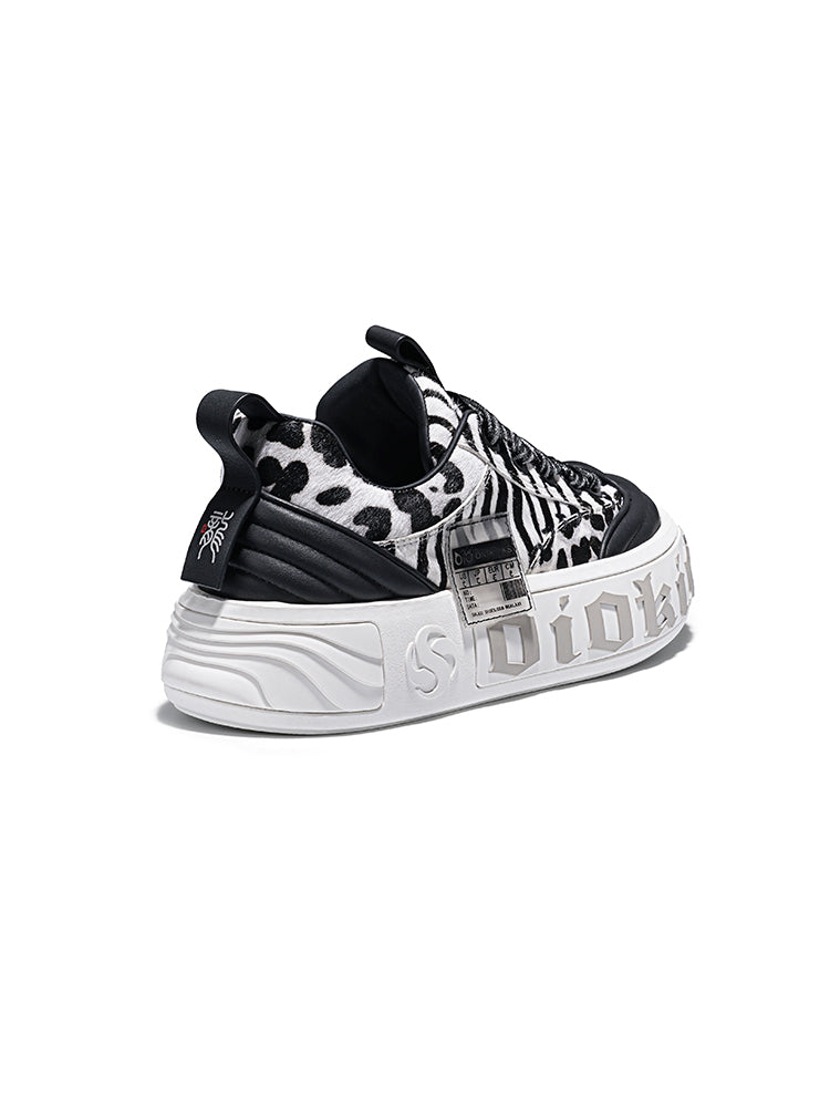 Leopard Animal-World Chunky Skate Sneakers - Skipkicks