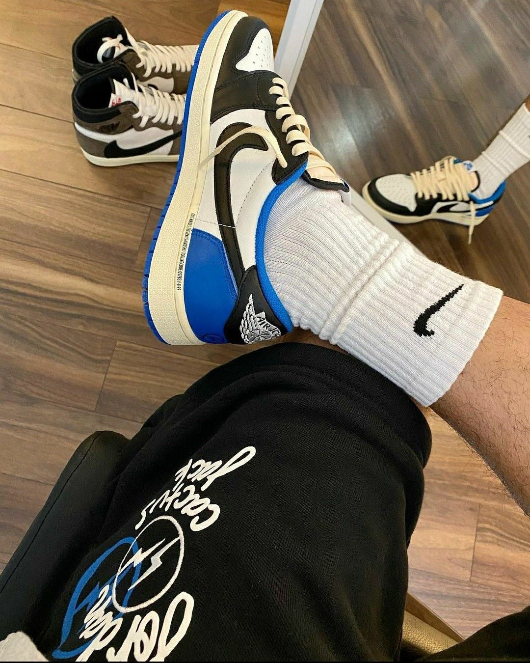Custom Air Jordan 1 Low Fragment x T-Scott - DM7866-140 SneakerNational