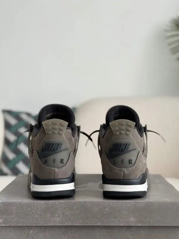 Air Jordan 4 Retro – Cave Stone – Stony Gray and Black Sneakers