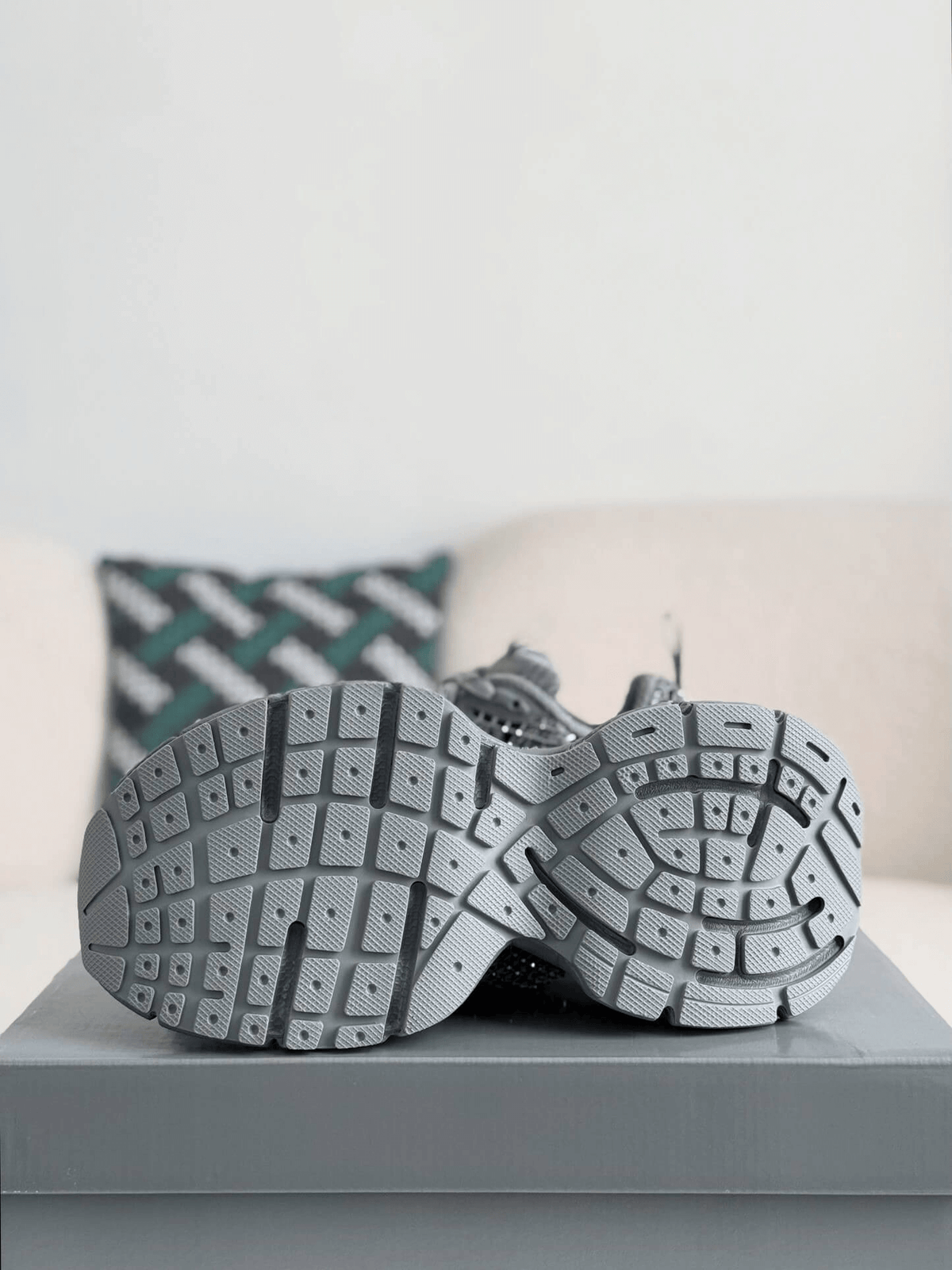 Balenciaga 3XL Sneaker Mesh Rhinestone – Grey CUSTOM