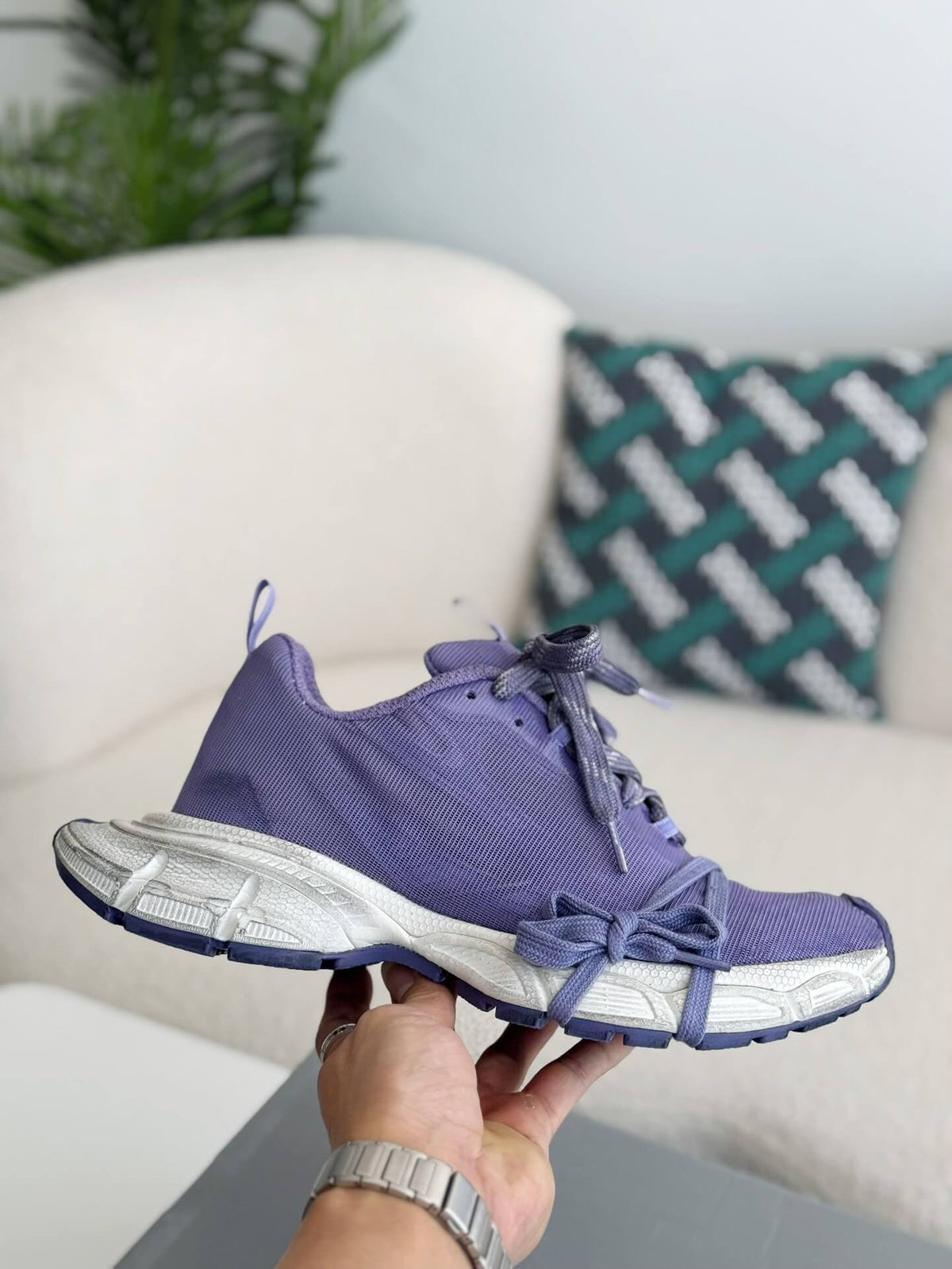 Balenciaga 3XL Sneaker – Purple & White CUSTOM