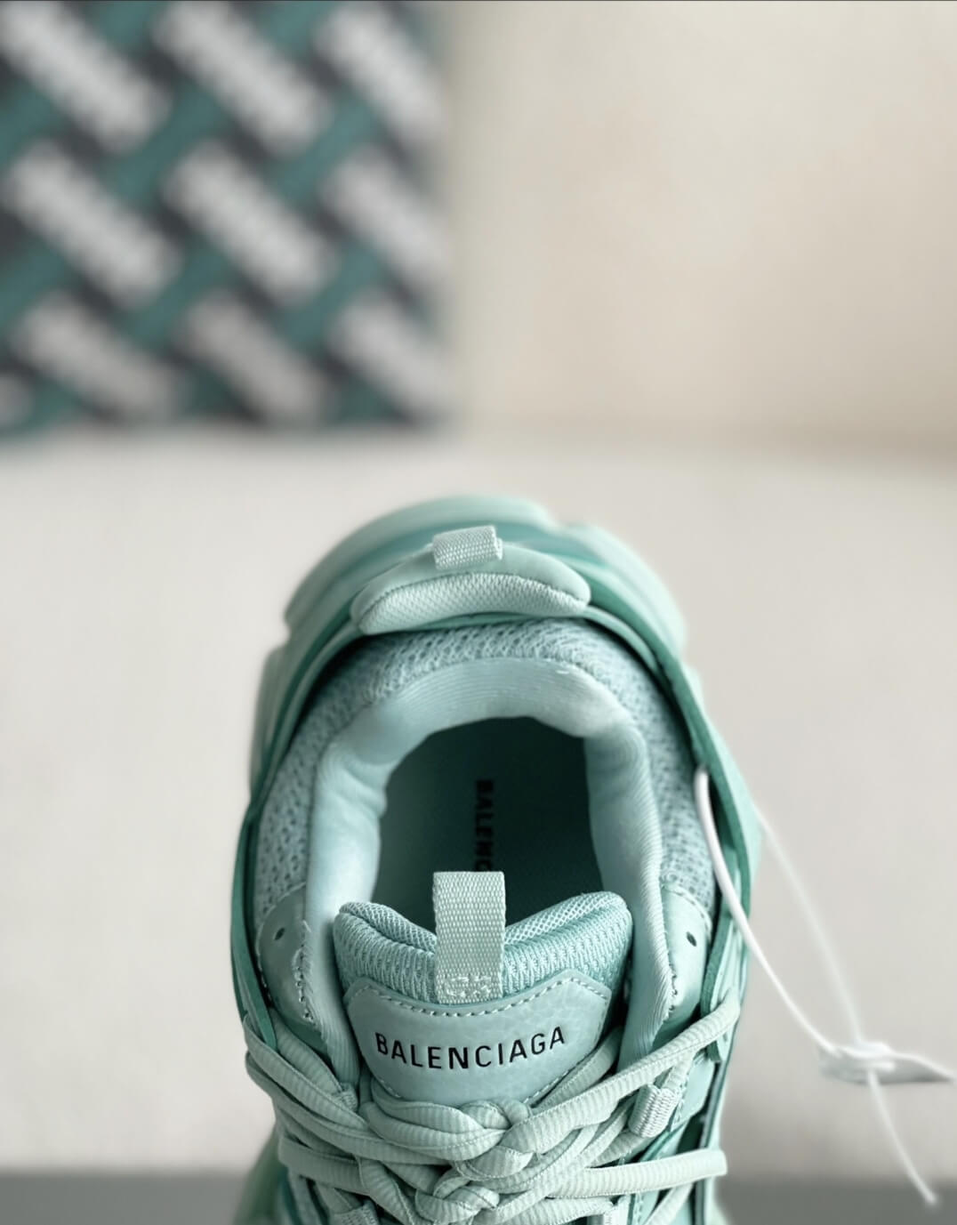 Balenciaga Track Sneaker – Mint Green / Light Sage CUSTOM