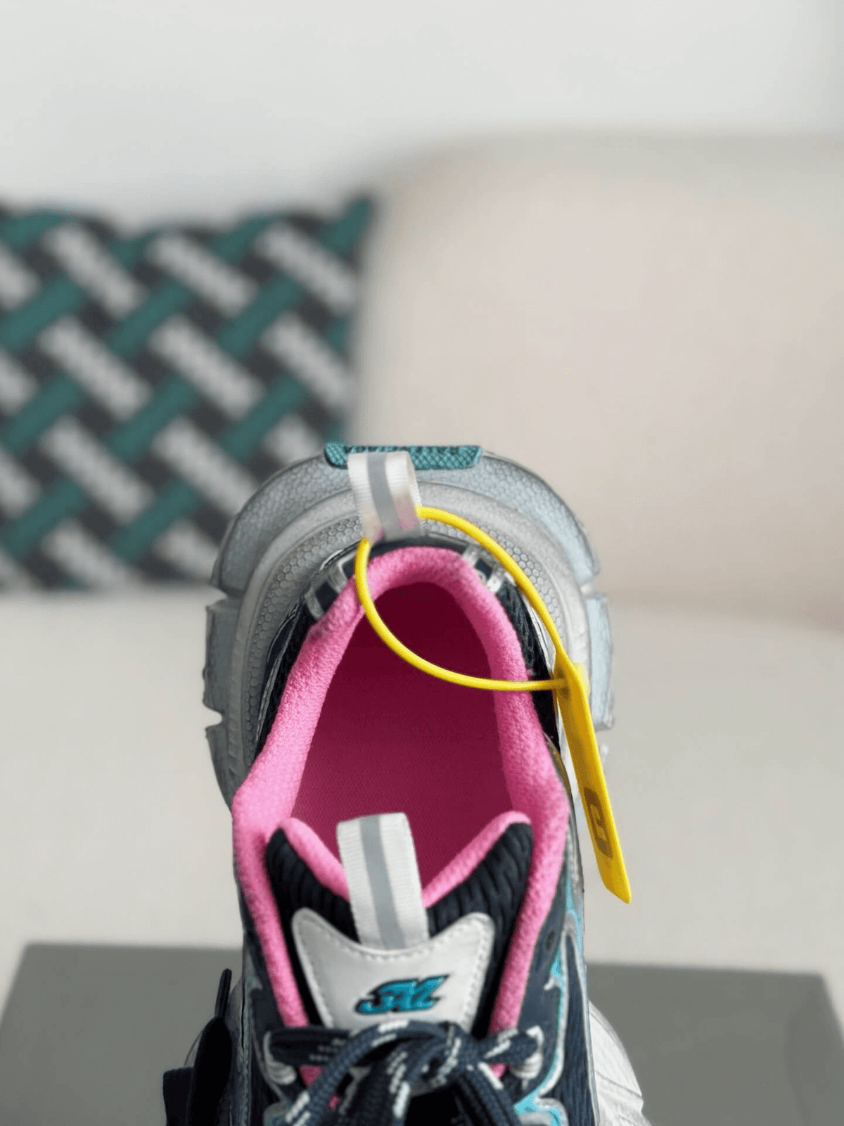 Balenciaga 3XL Sneaker – Navy, Silver & Pink CUSTOM