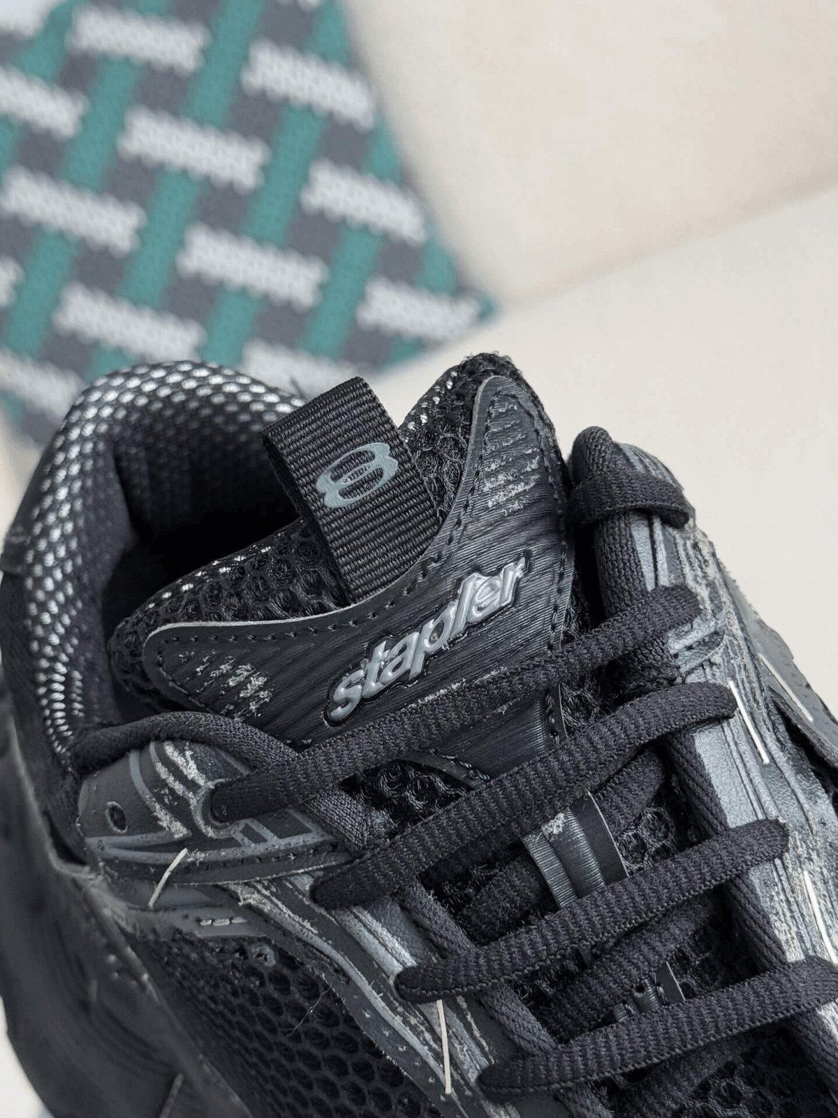 Balenciaga Stapler Trainers in Black CUSTOM