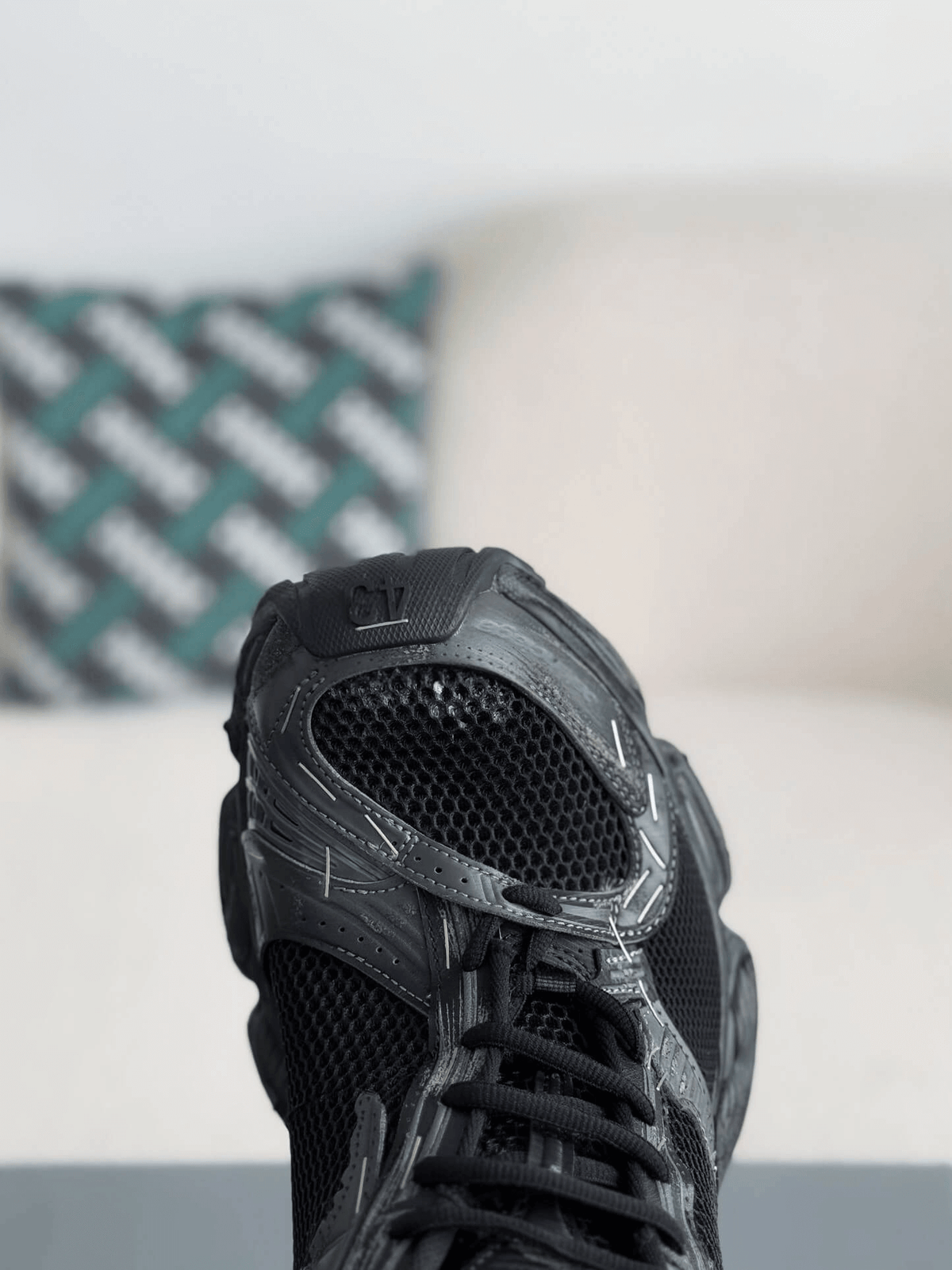 Balenciaga Stapler Trainers in Black CUSTOM