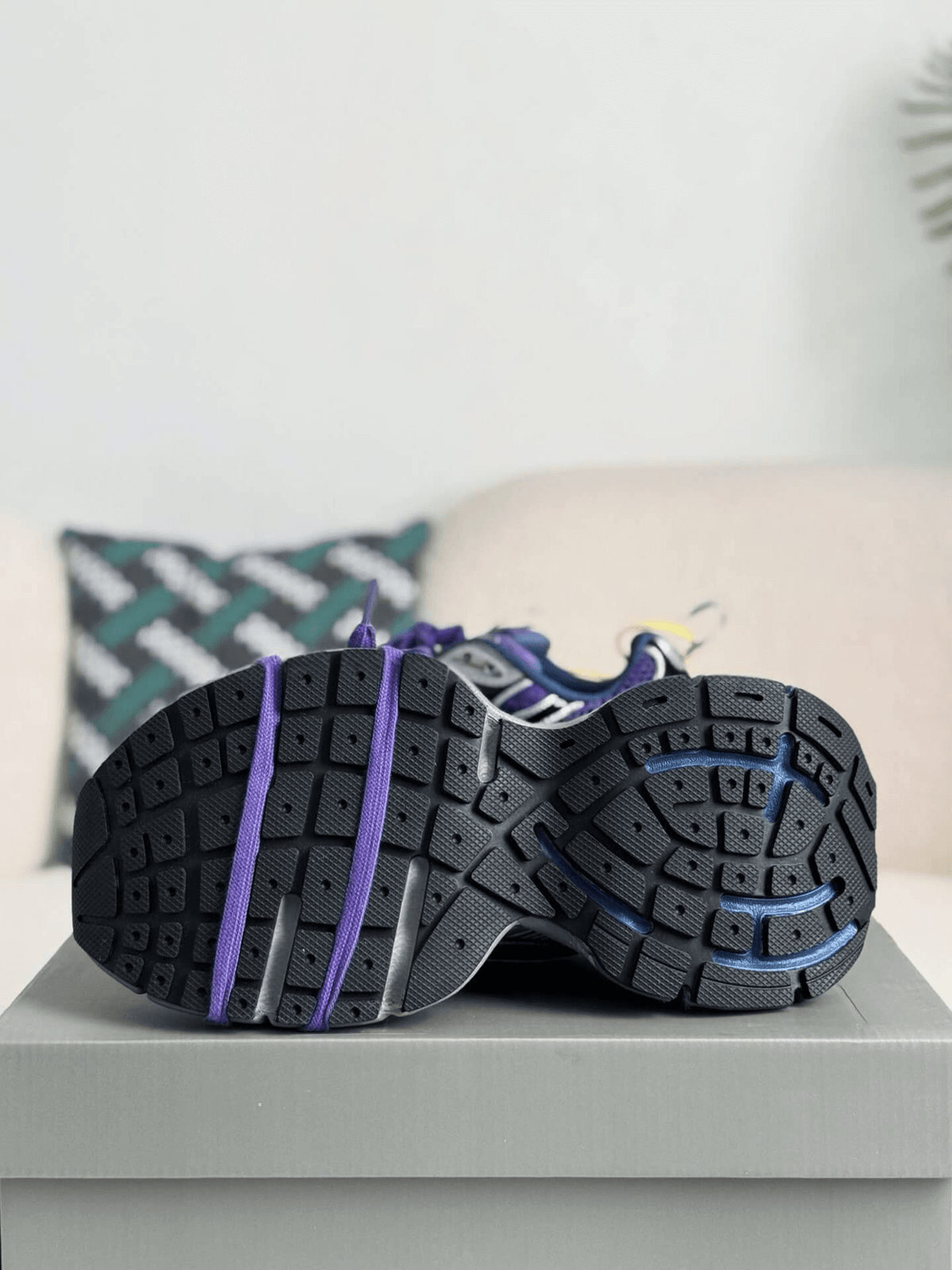 Balenciaga 3XL Sneaker – Purple, Silver & Blue CUSTOM