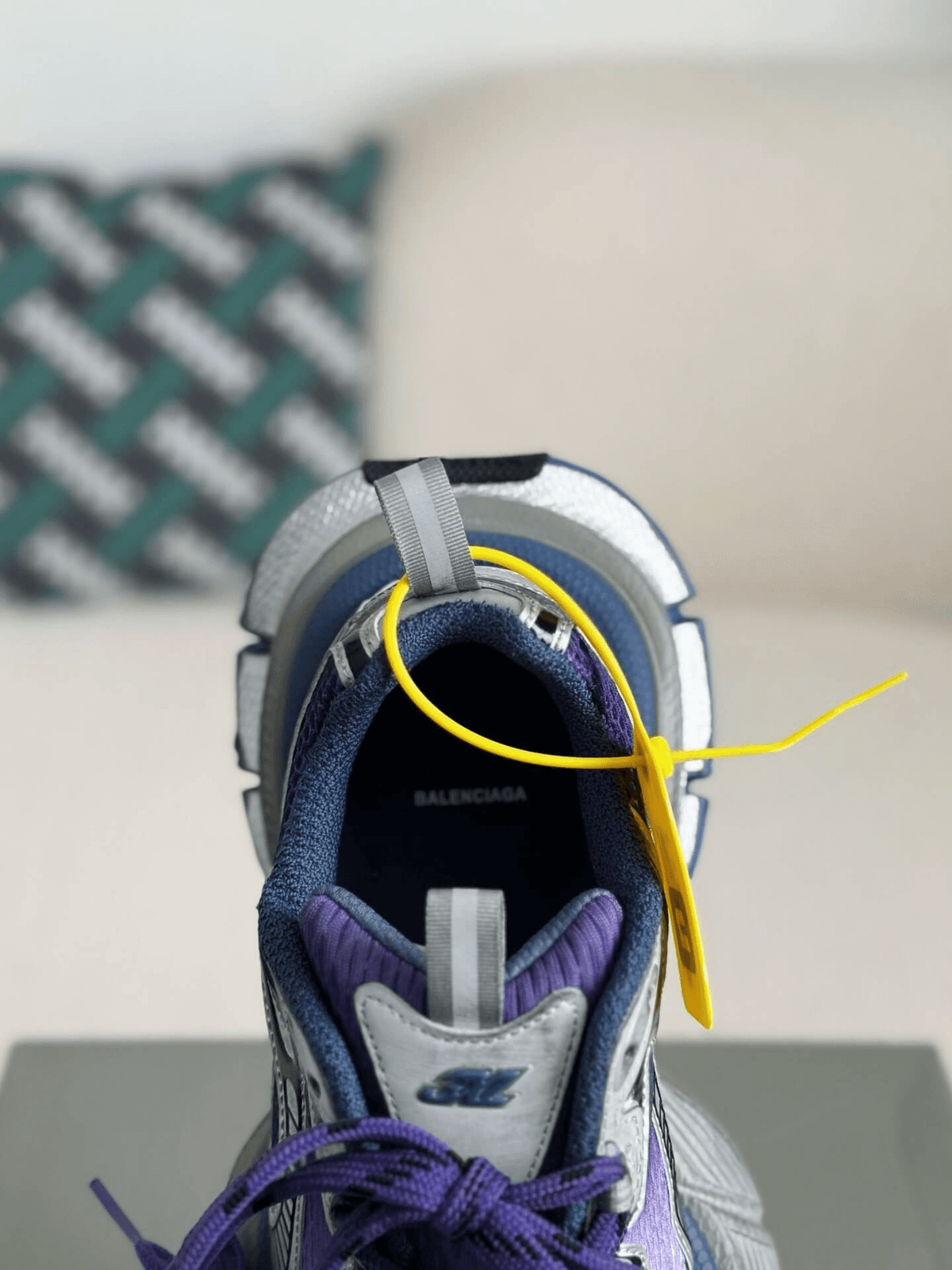 Balenciaga 3XL Sneaker – Purple, Silver & Blue CUSTOM