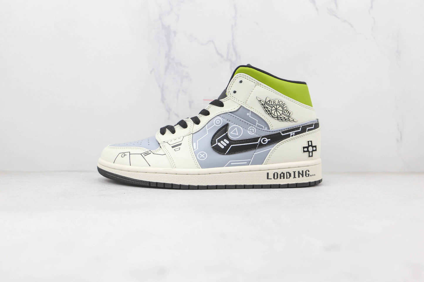 Custom Air Jordan 1 Mid 554725 170 SneakerNational