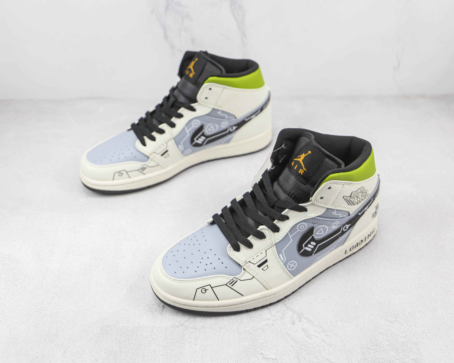 Custom Air Jordan 1 Mid 554725 170 SneakerNational