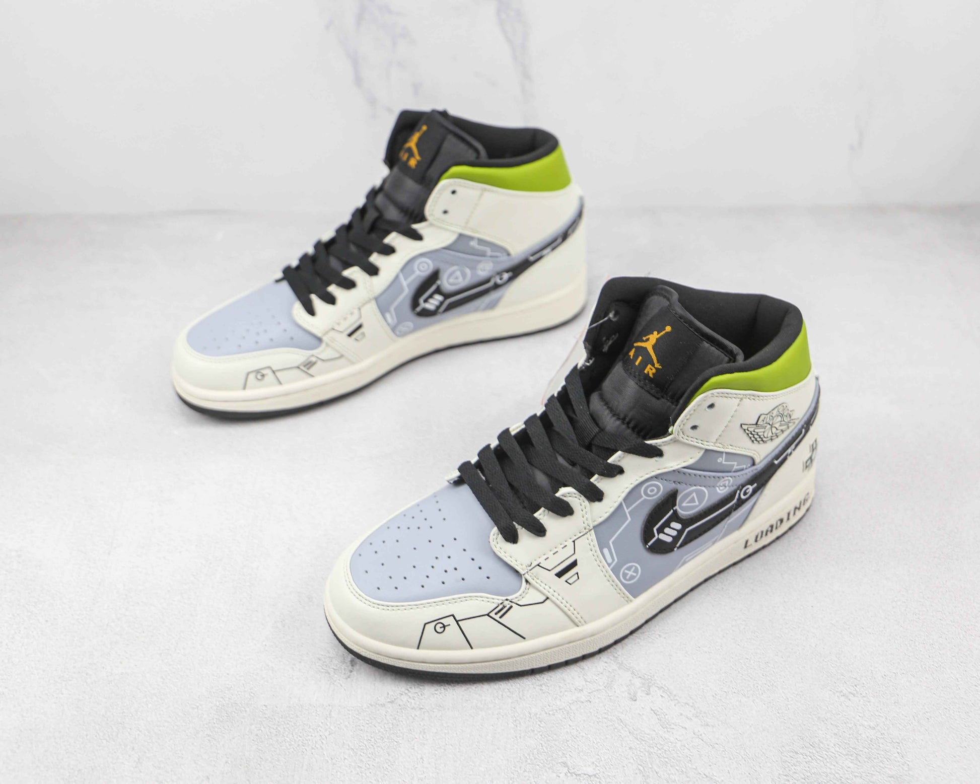 Custom Air Jordan 1 Mid 554725 170 SneakerNational