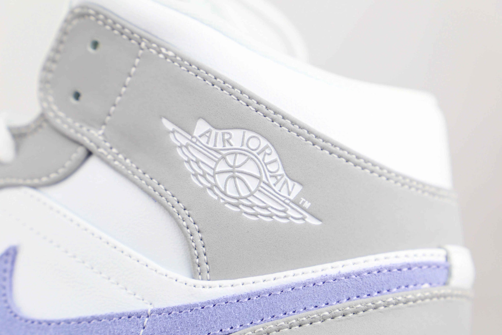 Custom Air Jordan 1 Mid Wolf Grey High Q