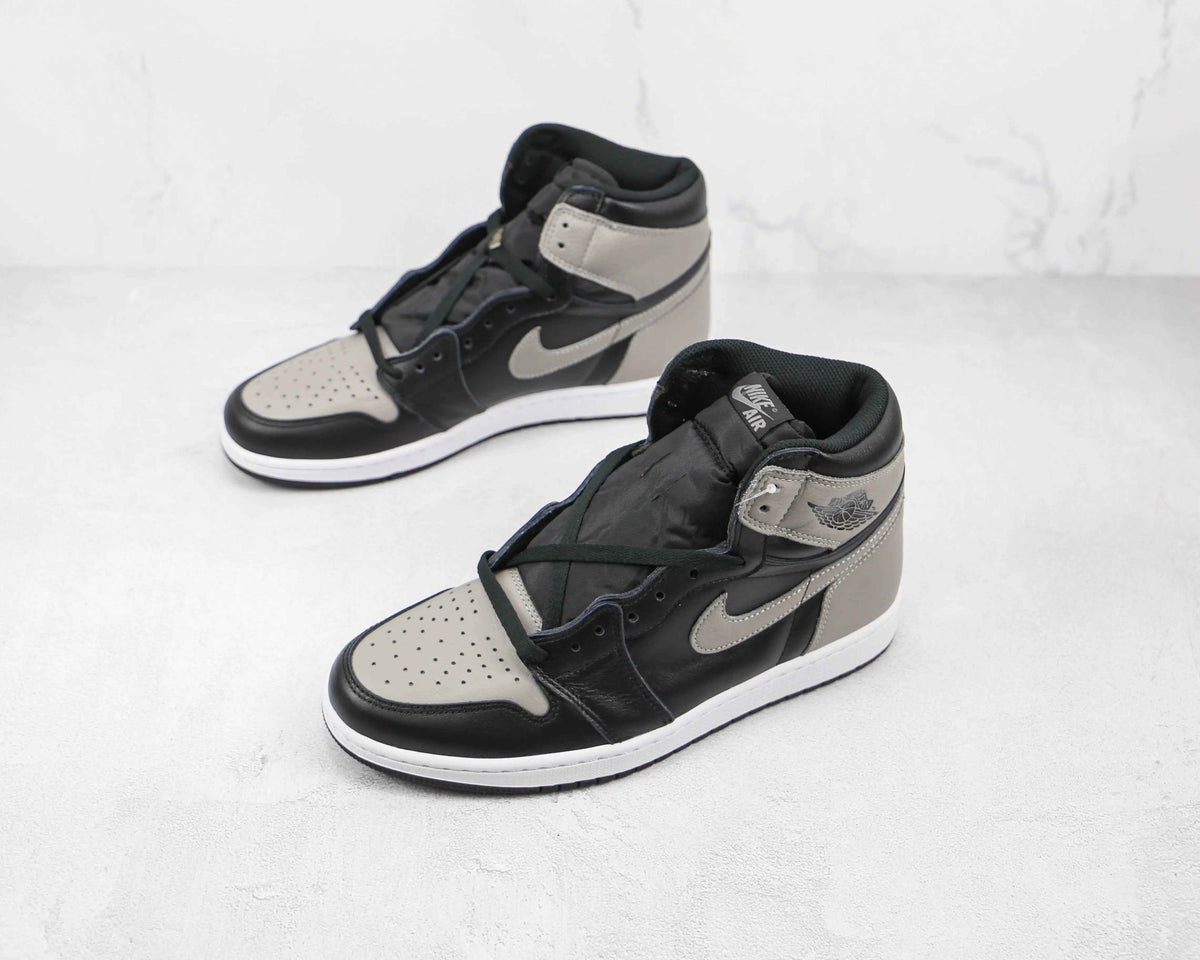 Custom Black Grey Jordan 1 High Q ( Customs And Box ), Jordan 1 Sneakers SneakerNational