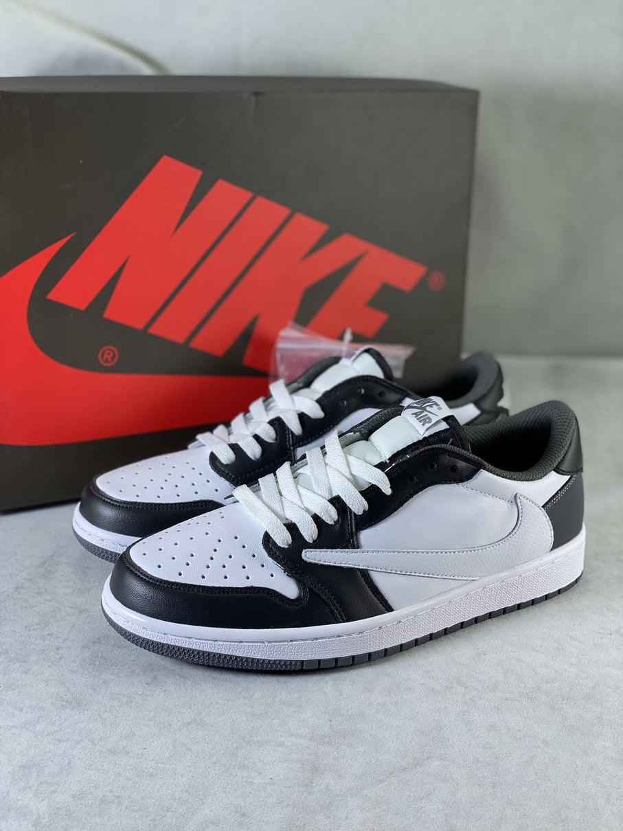 Custom Fragment x LV TS x Air Jordan 1 Low Reverse Mocha