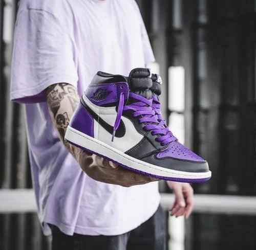 Custom - Jordan 1 High Q AJ1 Purple Toe UNISEX