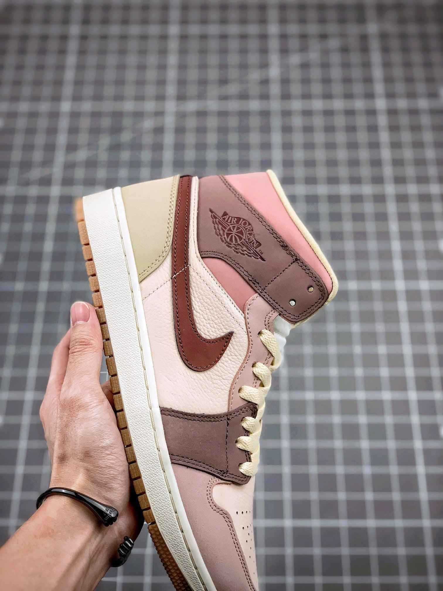 Custom Jordan 1 Mid SE Dark Pony Smoky Mauve DO7440-821 - Jordan 1 Mid Dark Pony Smoky