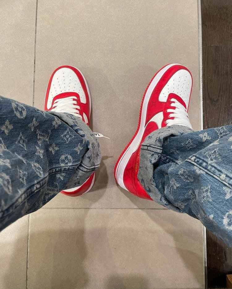 Custom LV x NK Air Force Monogram SneakerNational