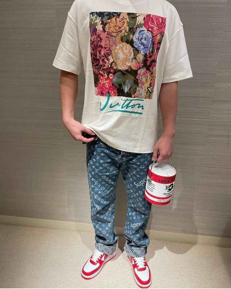 Custom LV x NK Air Force Monogram SneakerNational