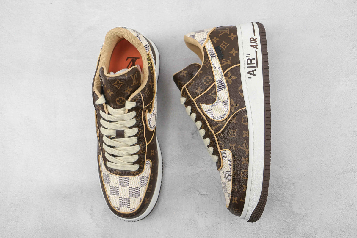 Custom LV x NK Air Force Monogram SneakerNational