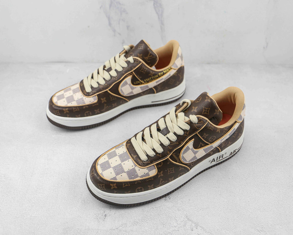 Custom LV x NK Air Force Monogram SneakerNational