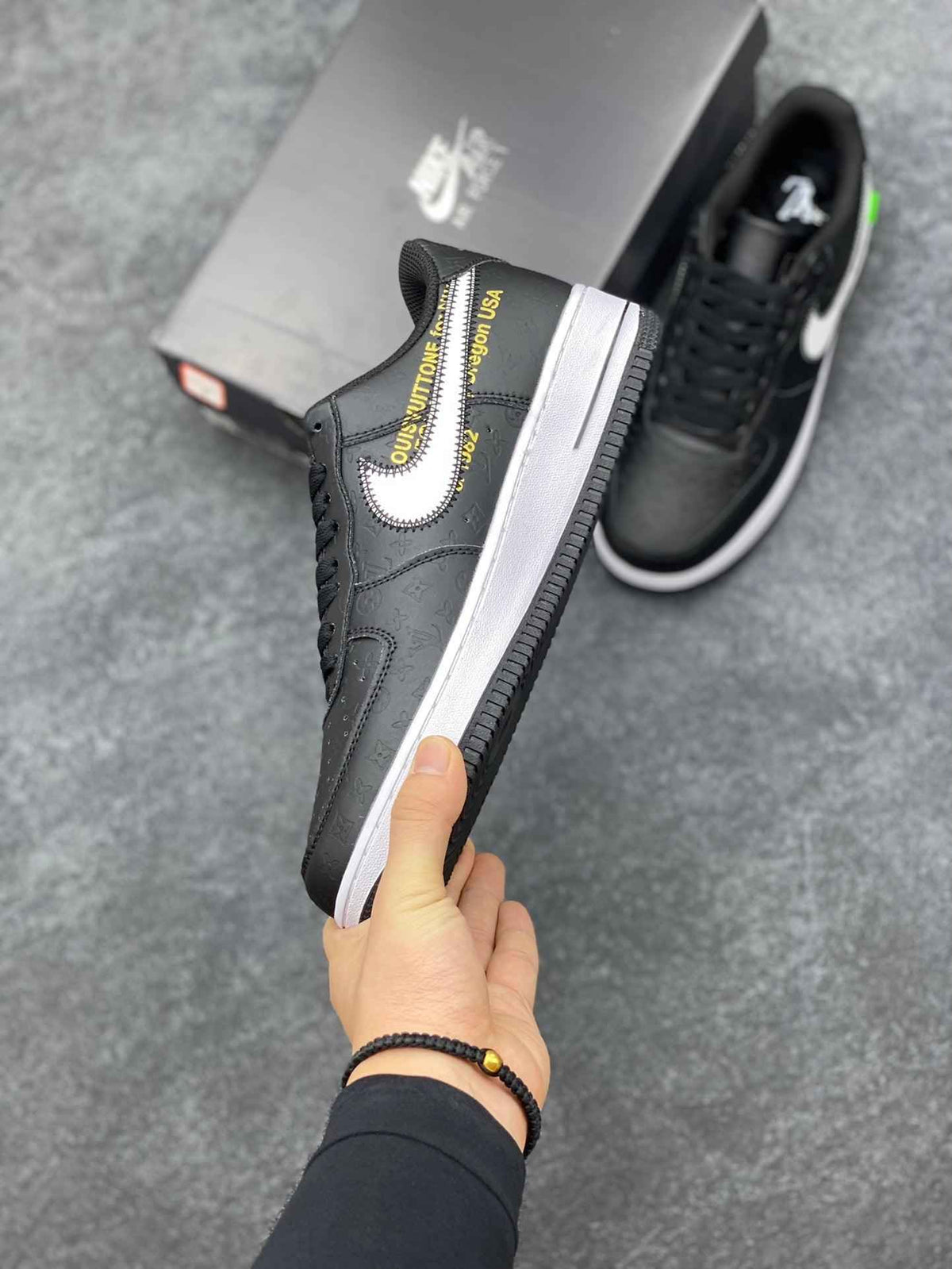 Custom LV x Off-wht x NK Air Force 1 1A9V9F SneakerNational