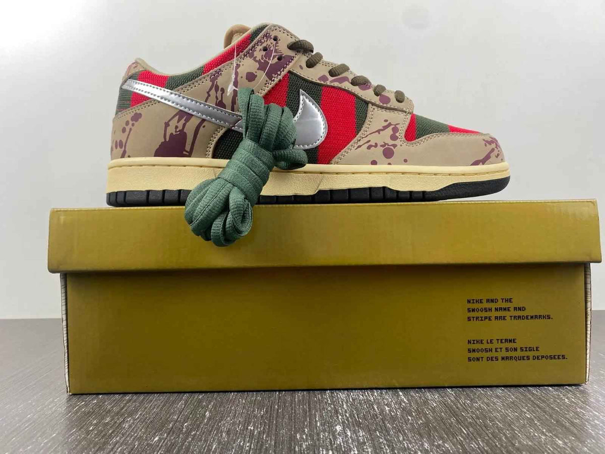 Custom SB Dunk Low “Freddy Krueger” SneakerNational