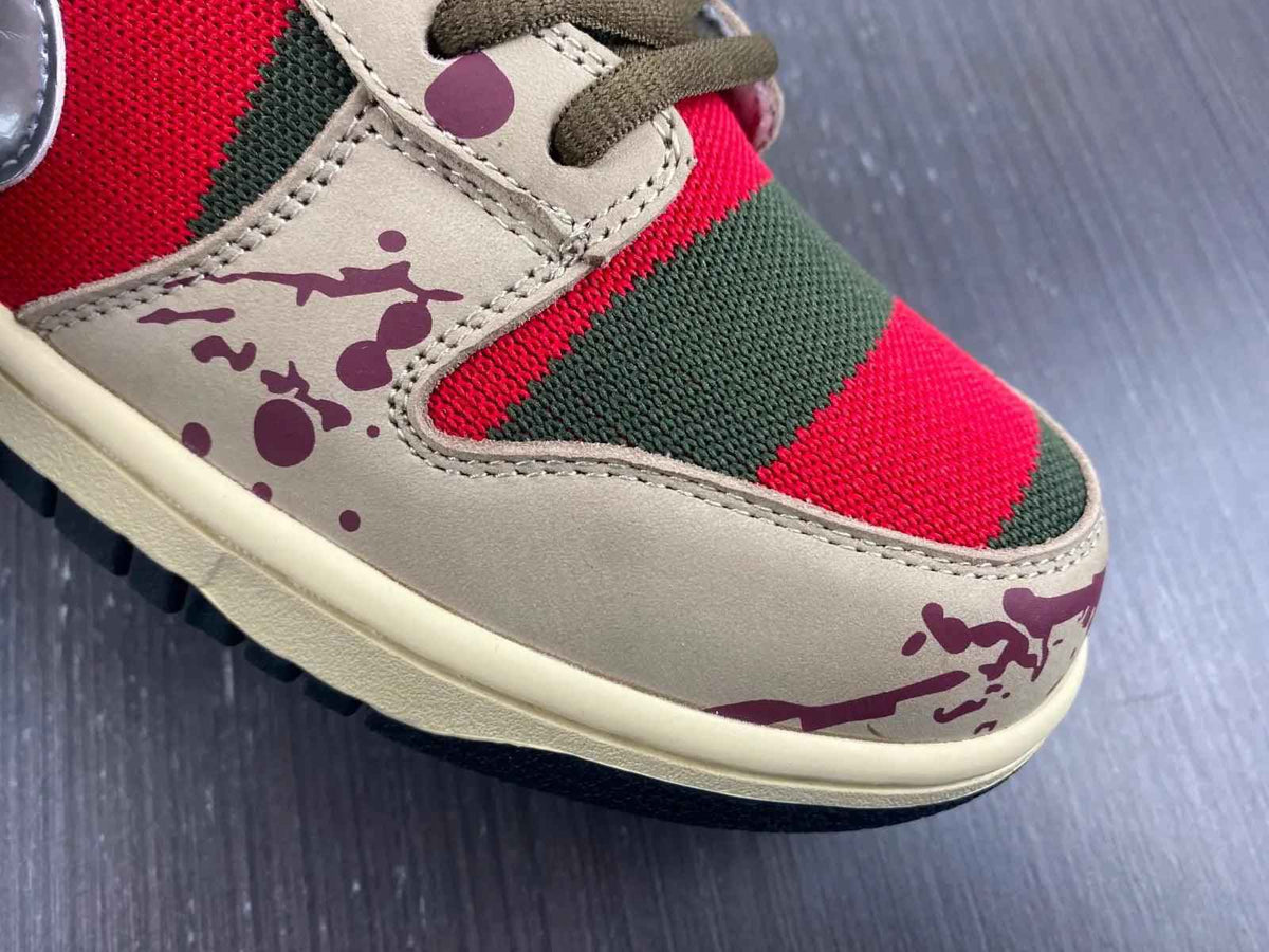Custom SB Dunk Low “Freddy Krueger” SneakerNational