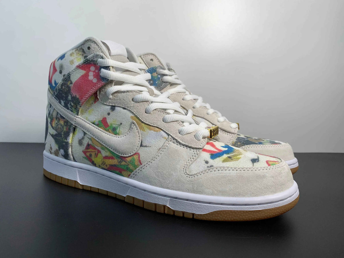 Custom Supreme x NK Dunk SB High Rammellzee SneakerNational