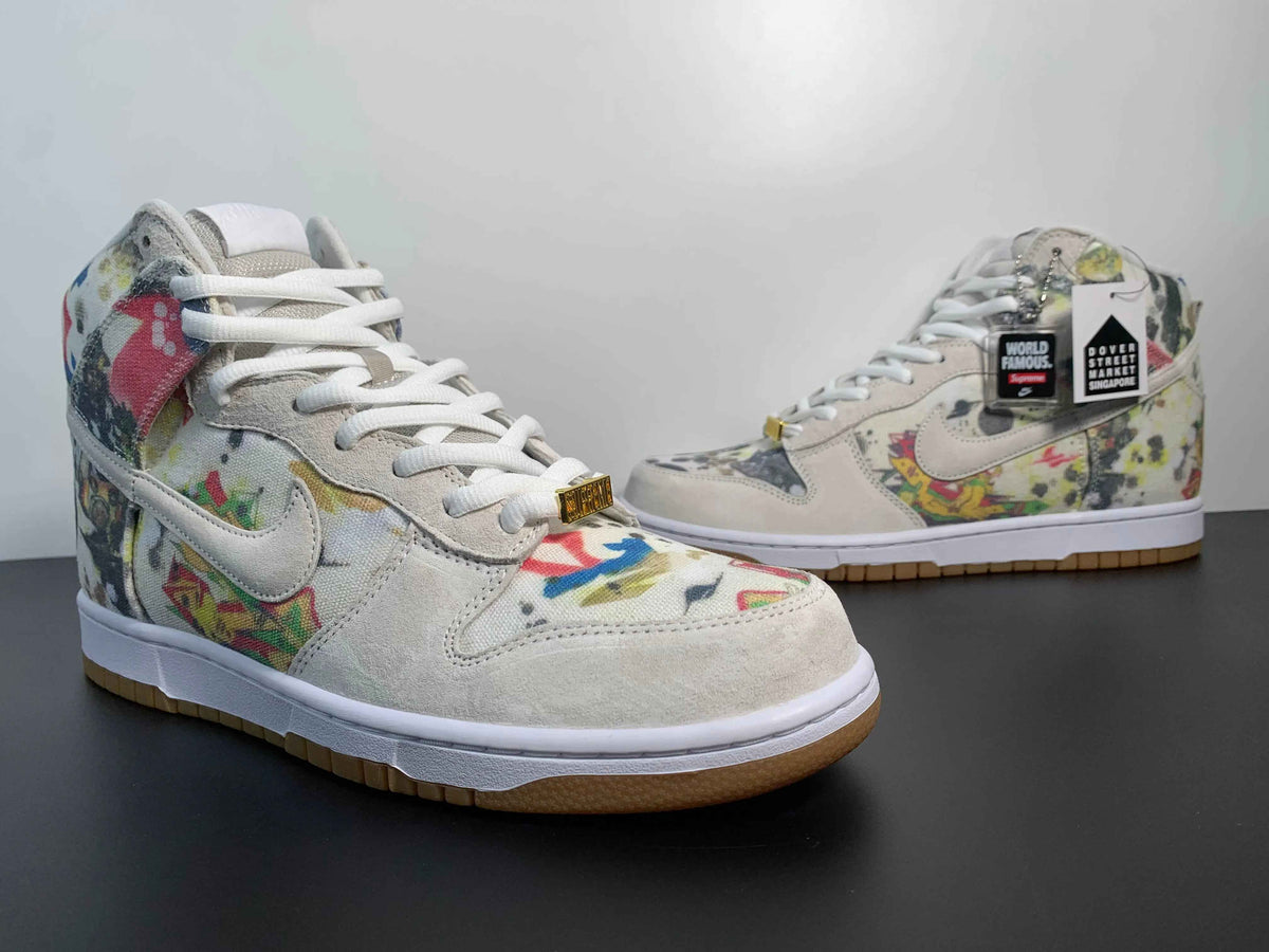 Custom Supreme x NK Dunk SB High Rammellzee SneakerNational