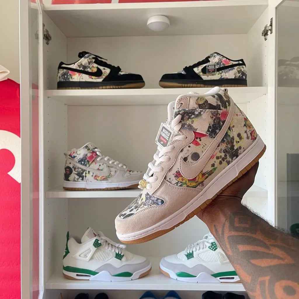Custom Supreme x NK Dunk SB High Rammellzee SneakerNational