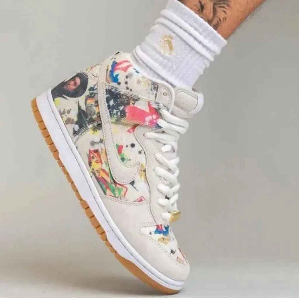 Custom Supreme x NK Dunk SB High Rammellzee SneakerNational