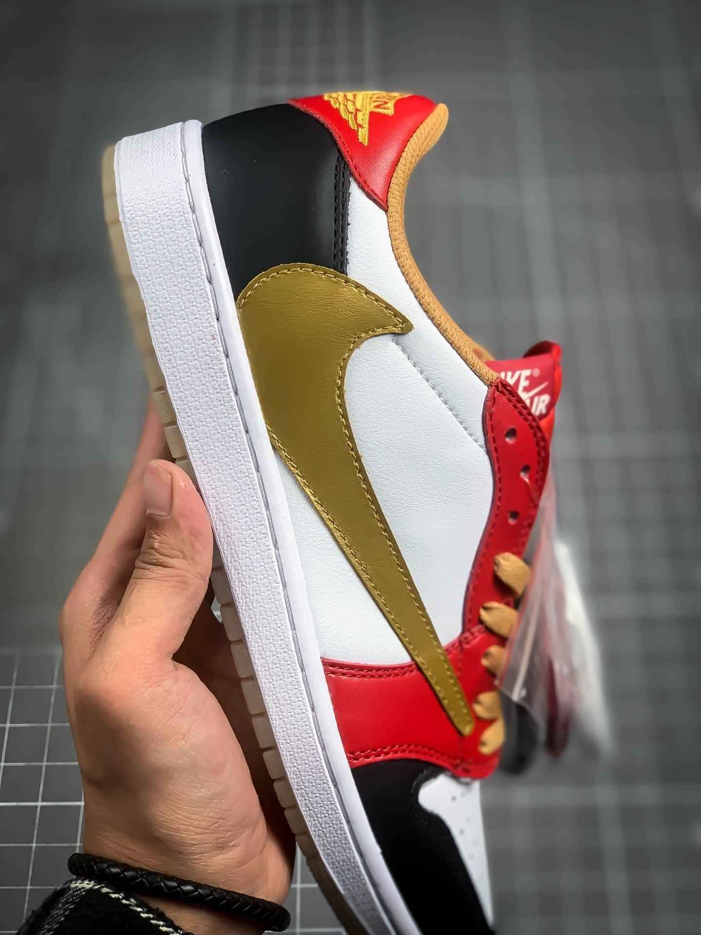 Custom Travis Scott Air Jordan Reverse Mocha Limited Edition Sneakers - Shop Now!