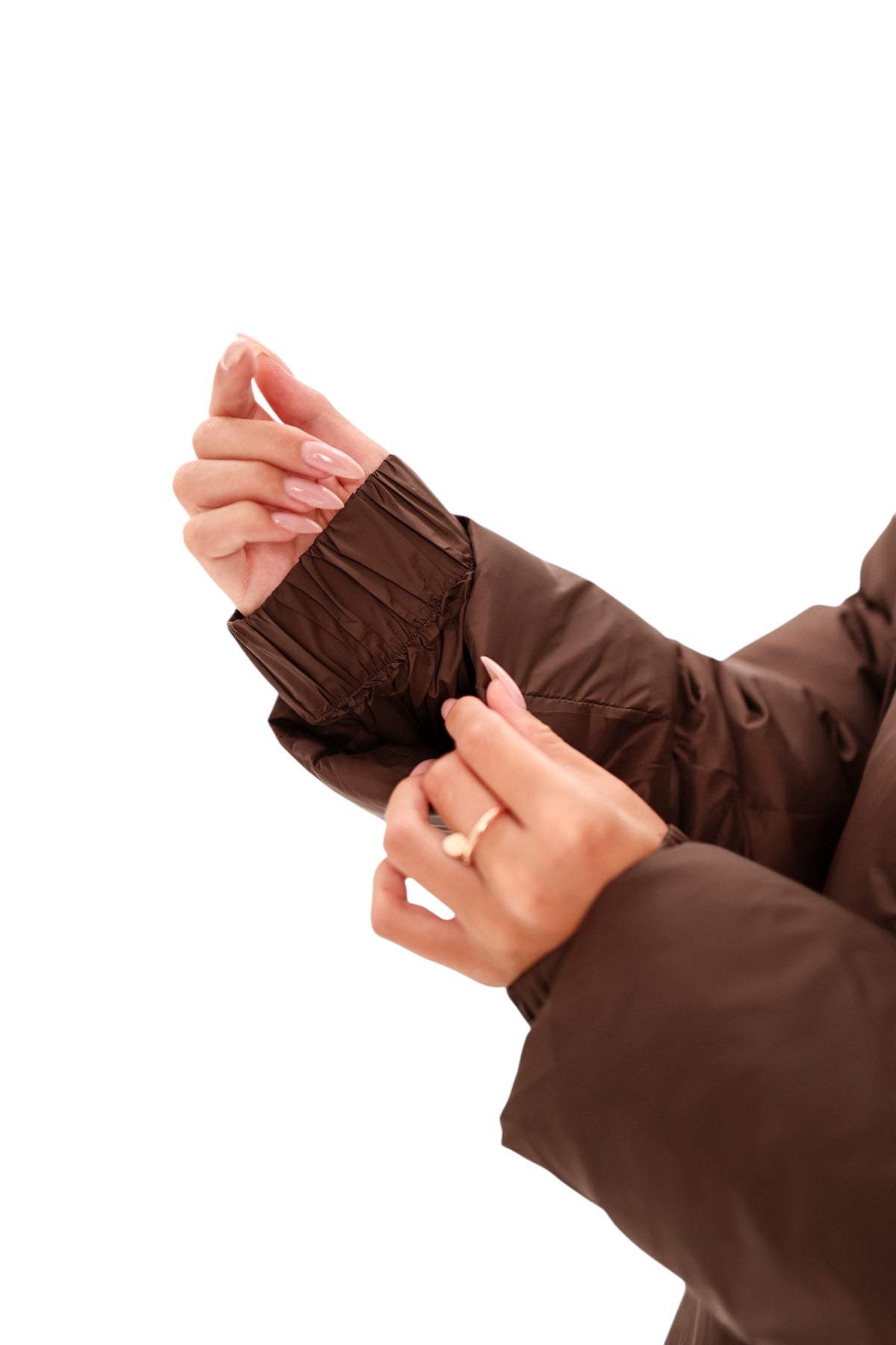 Dark Chocolate Insulated Bio-Down Jacket