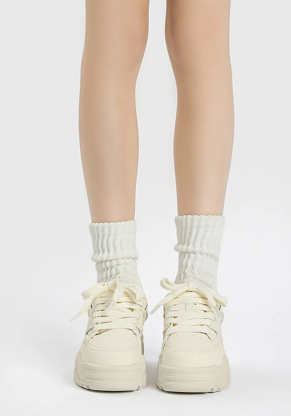 Black Retro Platform Skate Sneakers - Skipkicks