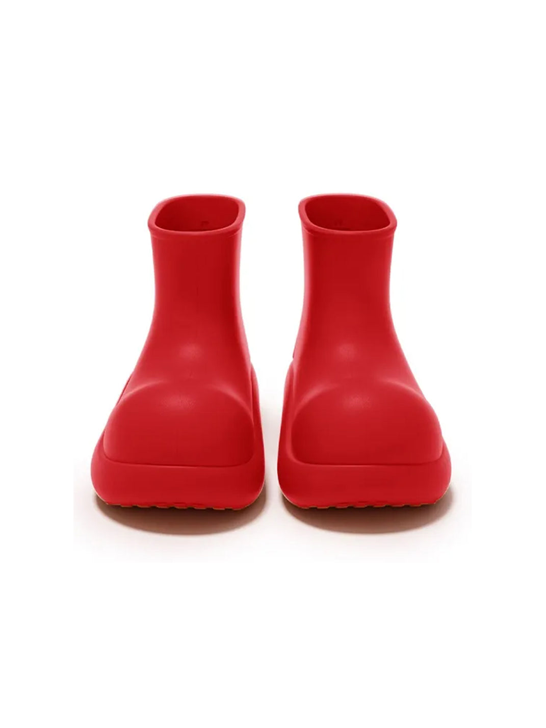 Red Chunky Short Rain Boots - Skipkicks