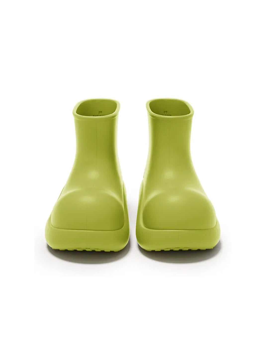 Green Chunky Short Rain Boots