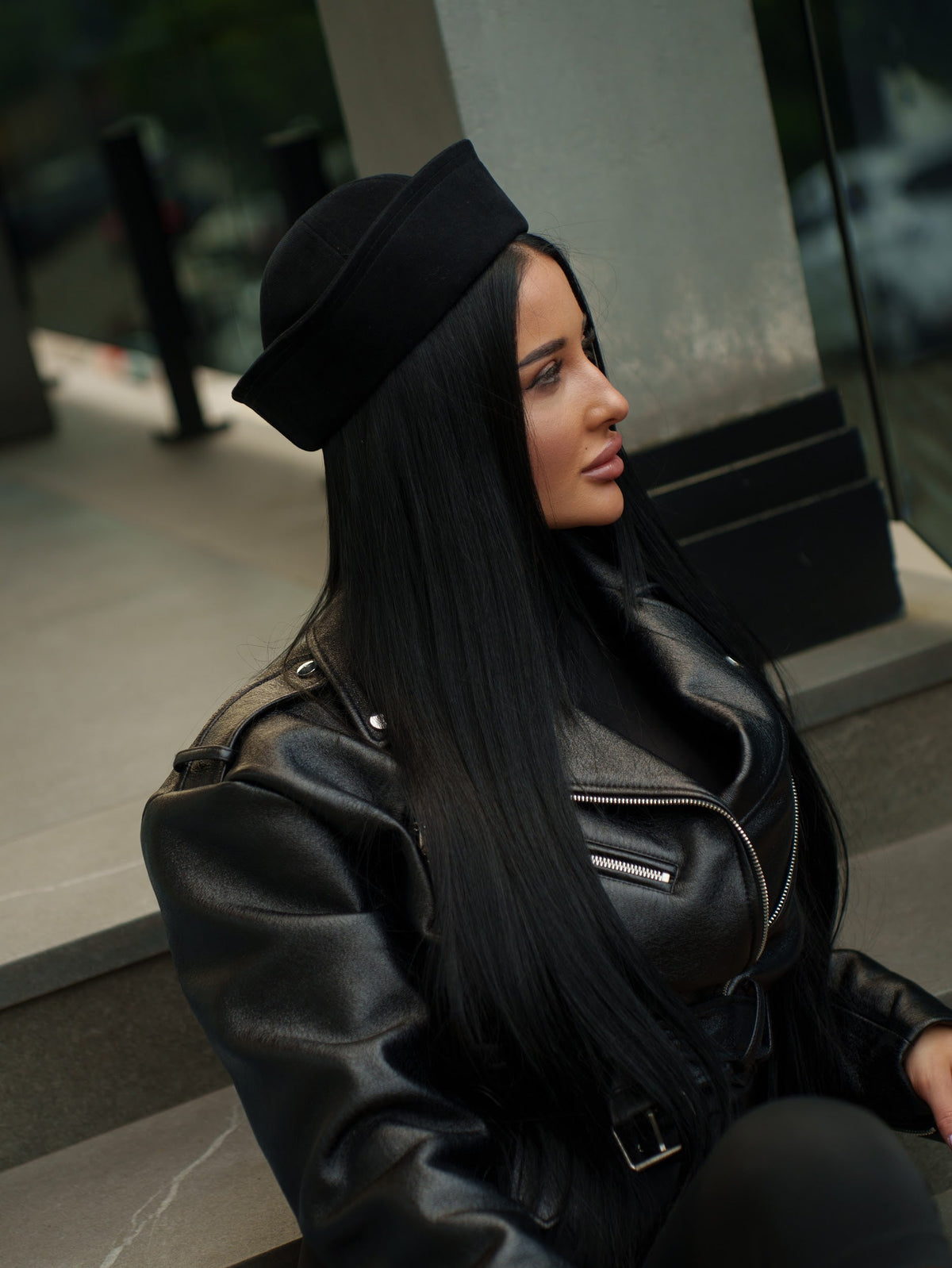 Sailor Cotton Hat in Black