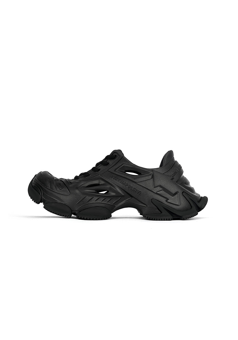 Silver Time-Space Platform Clog Sneakers