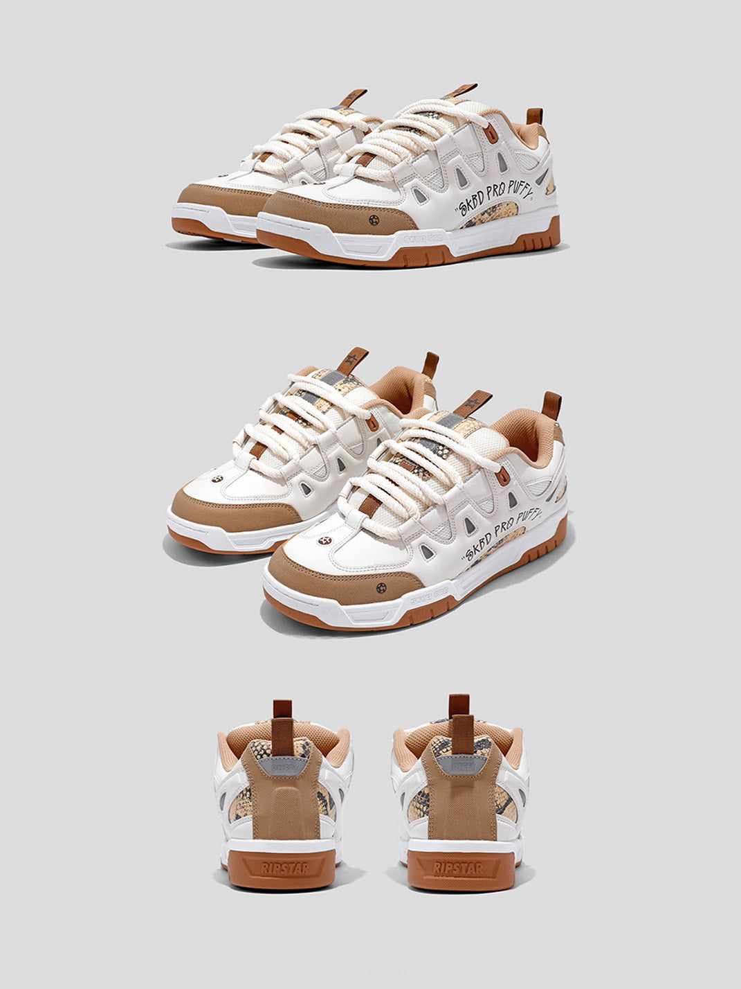 Retro High-Top Chunky Platform Sneakers - Skipkicks