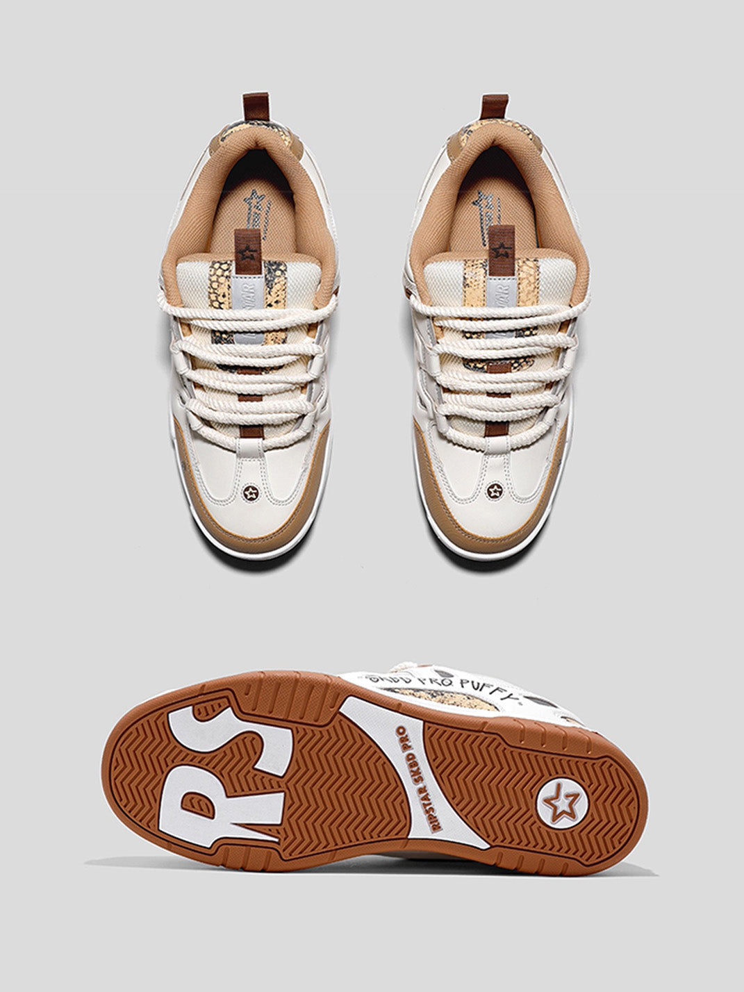 Retro High-Top Chunky Platform Sneakers - Skipkicks