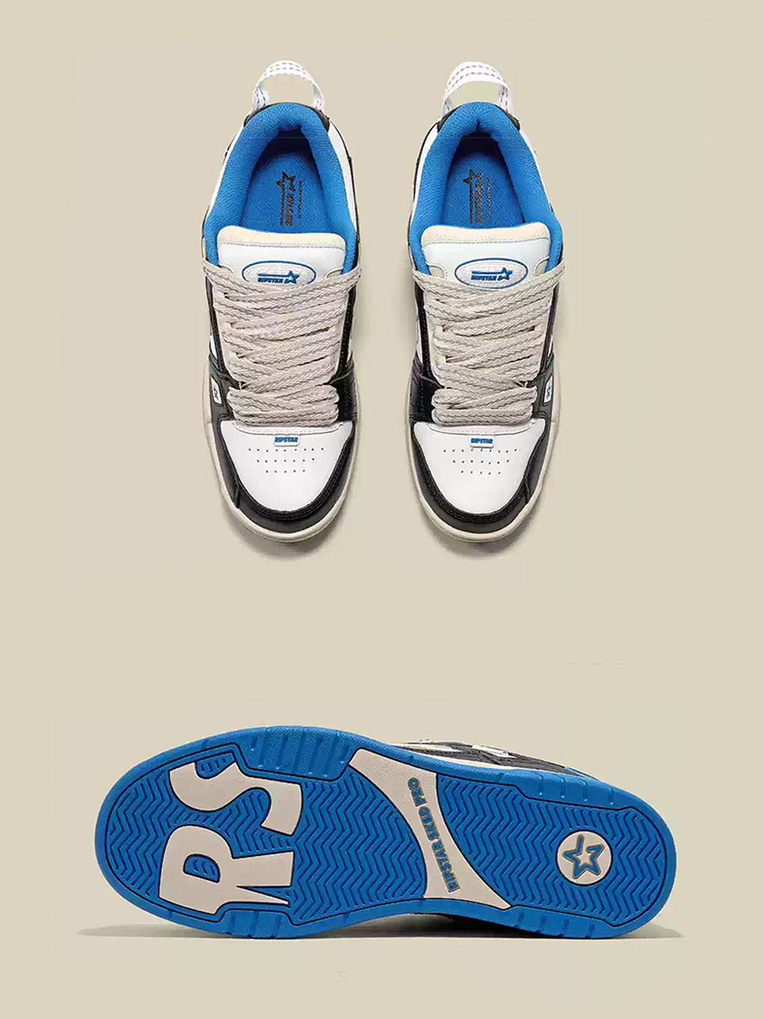 Blue Retro Low-Top Everyday Sneakers - Skipkicks
