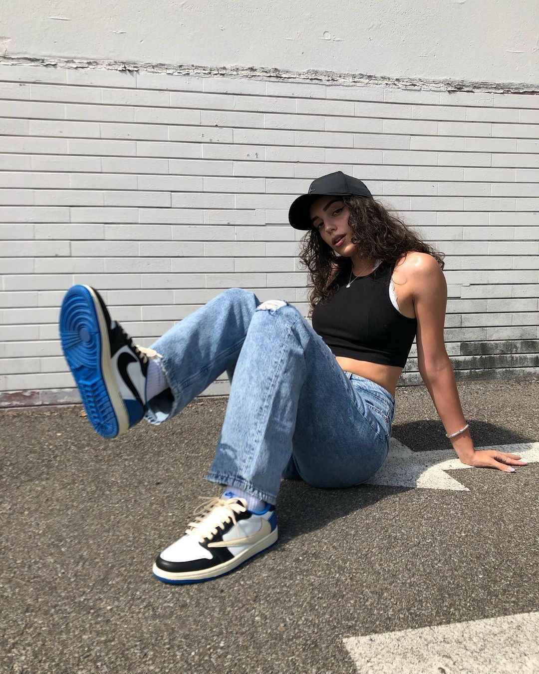 Custom Air Jordan 1 Low Fragment x T-Scott - DM7866-140