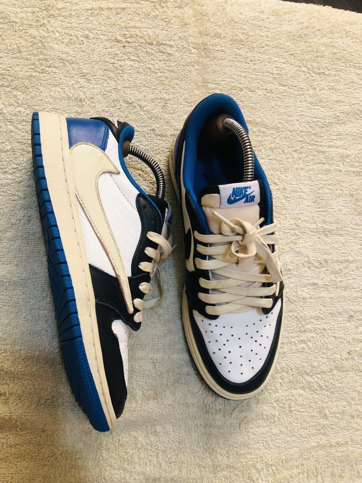 Custom Air Jordan 1 Low Fragment x T-Scott - DM7866-140 SneakerNational